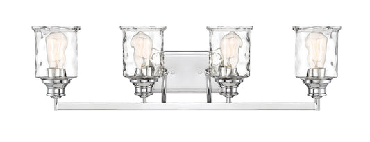 Drake Four Light Bath Bar in Polished Nickel