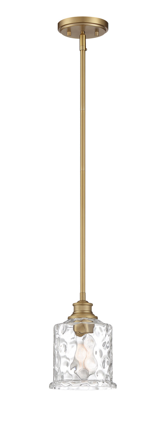 Drake One Light Mini Pendant in Brushed Gold