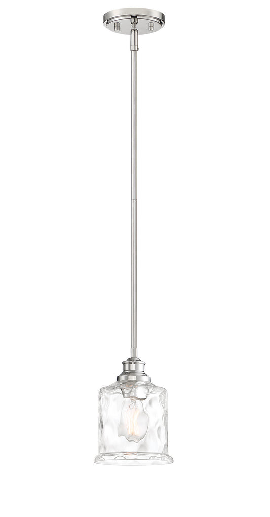 Drake One Light Mini Pendant in Polished Nickel
