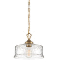 Drake One Light Pendant in Brushed Gold
