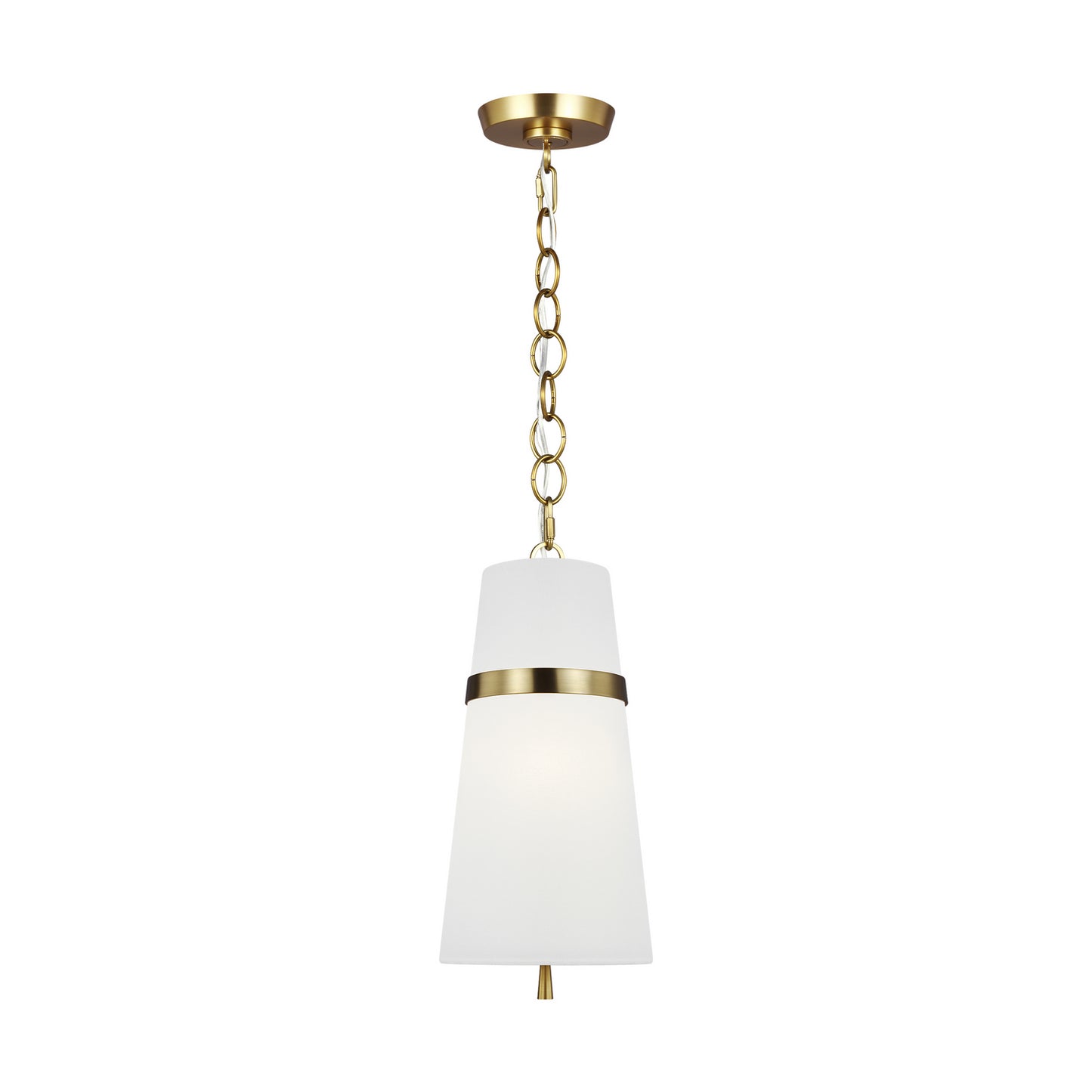 Cordtlandt One Light Pendant in Burnished Brass