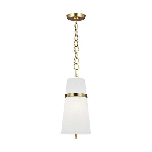 Cordtlandt One Light Pendant in Burnished Brass