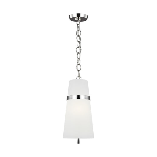Cordtlandt One Light Pendant in Polished Nickel