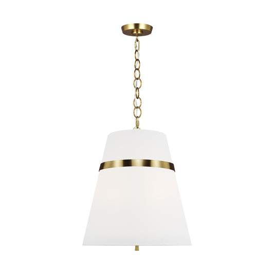 Cordtlandt Three Light Pendant in Burnished Brass