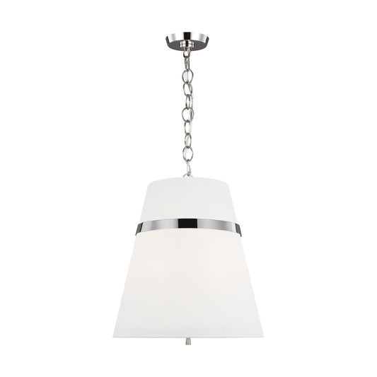 Cordtlandt Three Light Pendant in Polished Nickel