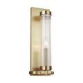 Demi One Light Wall Sconce in Burnished Brass