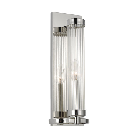 Demi One Light Wall Sconce in Polished Nickel