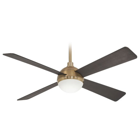 Orb 54" Ceiling Fan in Brushed Brass/Soft Brass