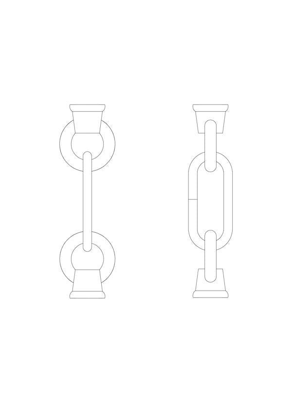 Generation Lighting - 9122-962 - Link and Loop - Replacement Chain - Brushed Nickel
