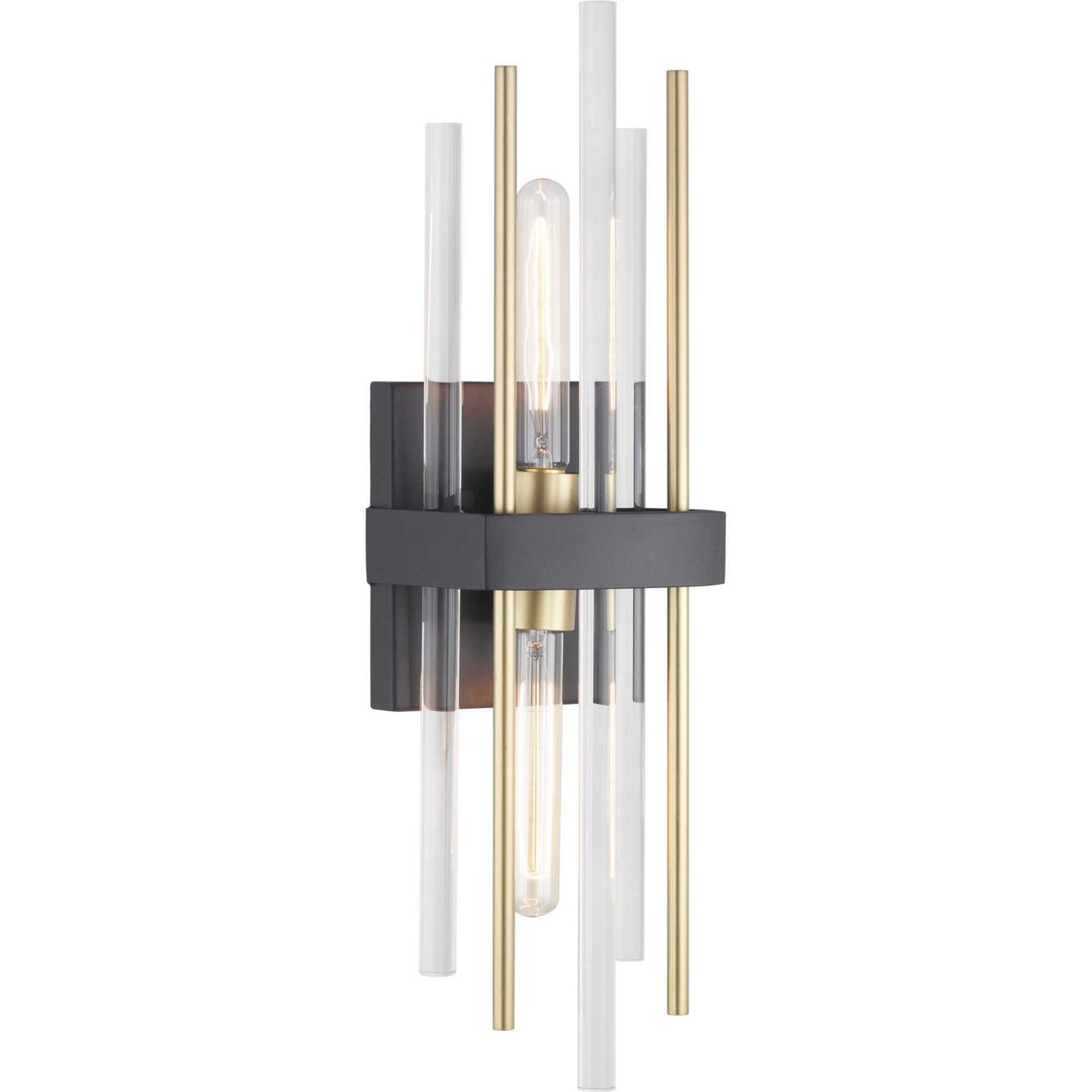 Orrizo Two Light Wall Sconce in Black