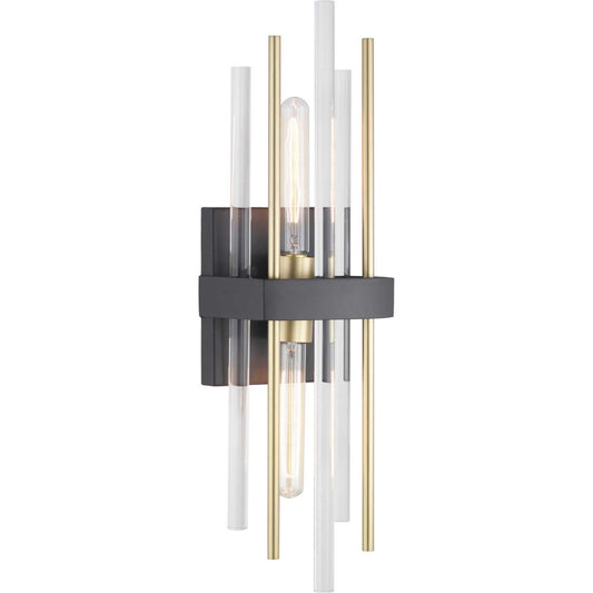 Orrizo Two Light Wall Sconce in Black
