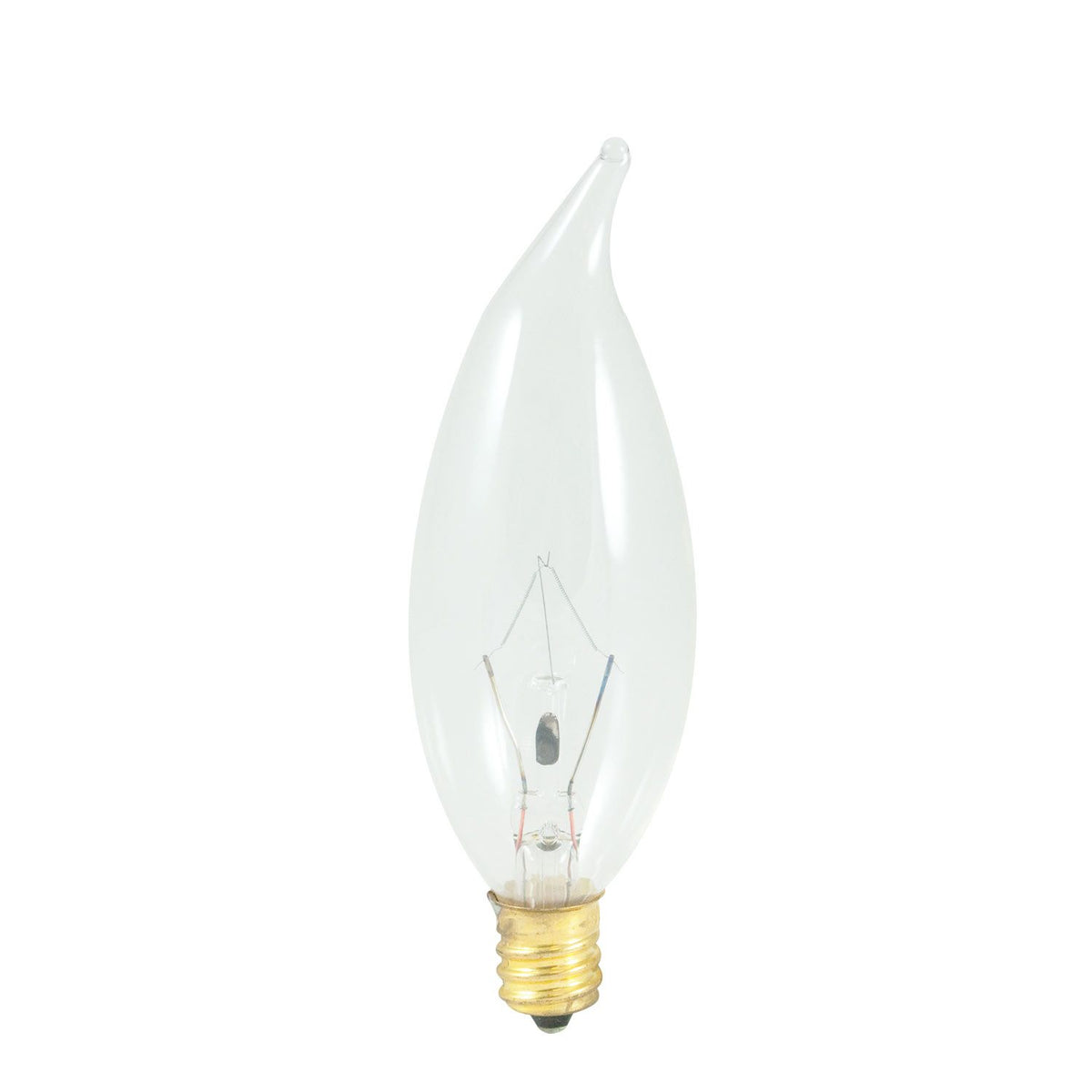 25W CA10 FLAME CLEAR E12 120V 2PK BLISTER