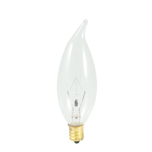 25W CA10 FLAME CLEAR E12 120V 2PK BLISTER