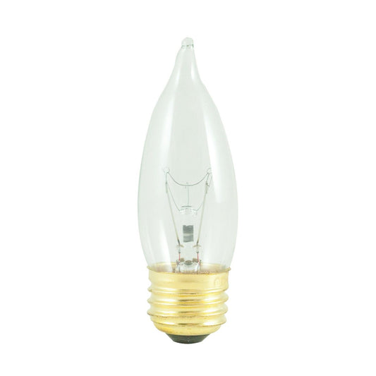 25W CA10 FLAME CLEAR E26 120V 2PK BLISTER