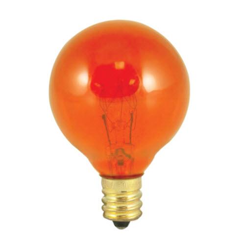 10W G12 Globe Transparent Amber E12 Candelabra 130V 302010 1