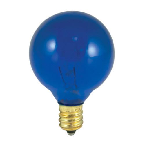10W G12 Globe Transparent Blue E12 Candelabra 130V 303010 10