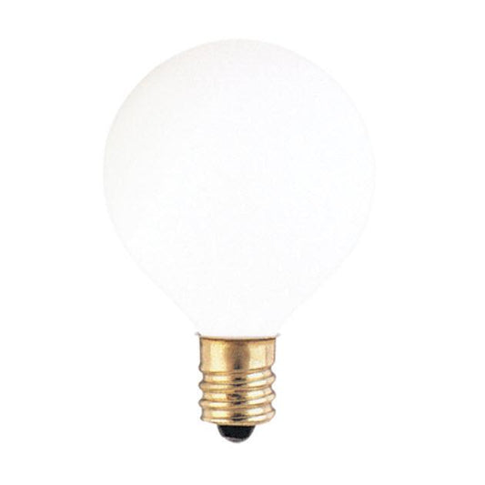 10W G12 Globe White E12 Candelabra 130V 300010 10G12WH