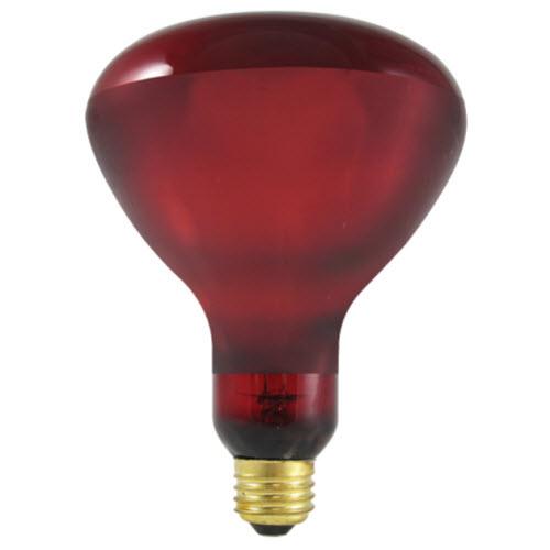 250W BR40 Reflector Red - Heat lamp E26 Medium 130V 714125 2