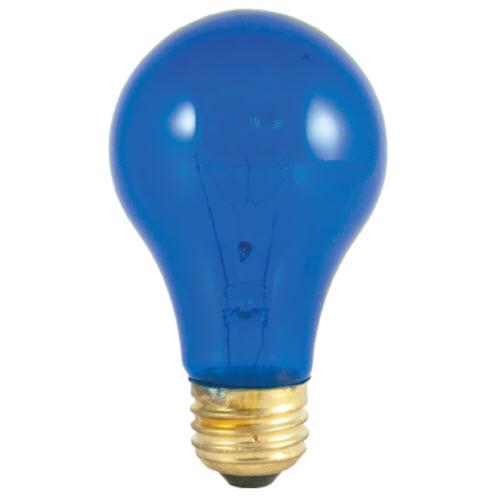 25W A19 Transparent Blue E26 Medium 120V 105325 25A/TB