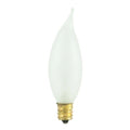 25W CA8 25mm Flame Frost E12 Candelabra 130V 404125 25CFF/25