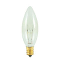 25W B8 25mm Torpedo Clear E12 Candelabra 130V 400125 25CTC/2