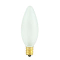 25W B8 25mm Torpedo Frost E12 Candelabra 130V 401125 25CTF/2