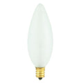 25W B10 32mm Torpedo Frost E12 Candelabra 130V 401025 25CTF/