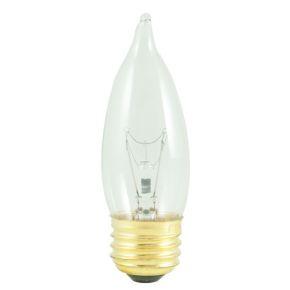 25W CA10 32mm Flame Clear E26 Medium 130V 408025 25EFC/3