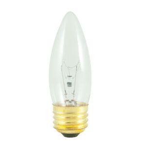 25W B10 32mm Torpedo Clear E26 Medium 130V 405025 25ETC/3