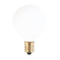 25W G12 Globe White E12 Candelabra 130V 300025 25G12WH