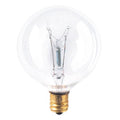 25W G16 1/2 Globe Clear E12 Candelabra 120V 391125 25G16CL2