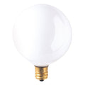 25W G16 1/2 Globe White E12 Candelabra 120V 391025 25G16WH2