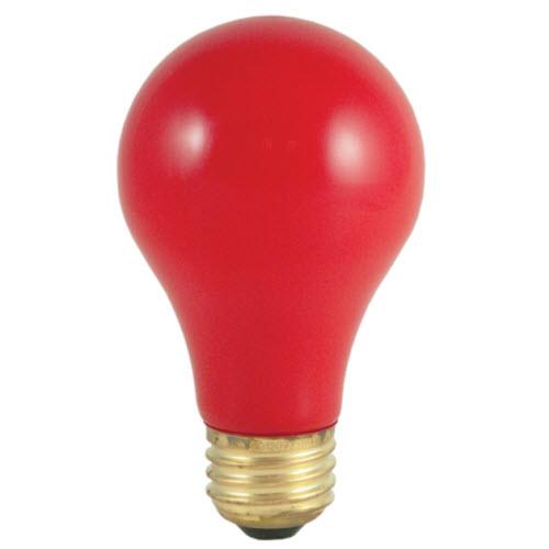 40W A19 Ceramic Red E26 Medium 120V 106740 40A/CR
