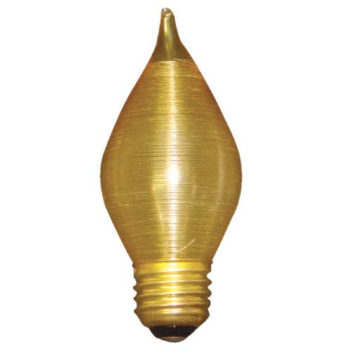 40W C15 Spunlite Amber E26 Medium 130V 431140 40C15A