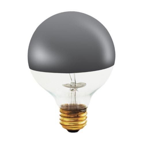 60W G25 Globe Half Chrome E26 Medium 120V 712336 60G25HM