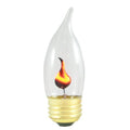 3W CA10 Flicker Clear - Flicker E26 Medium 130V 410803 F3EFC