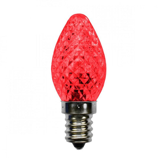 DECORATIVE LIGHTING LED C7 E12 Red 120V .37W