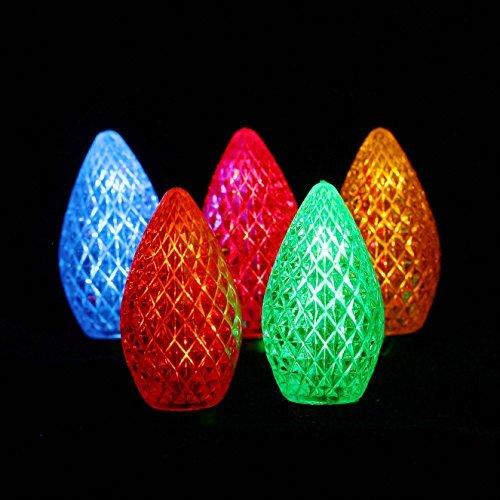 DECORATIVE LIGHTING LED C7 E12 MULTICOLOR 120V .37W