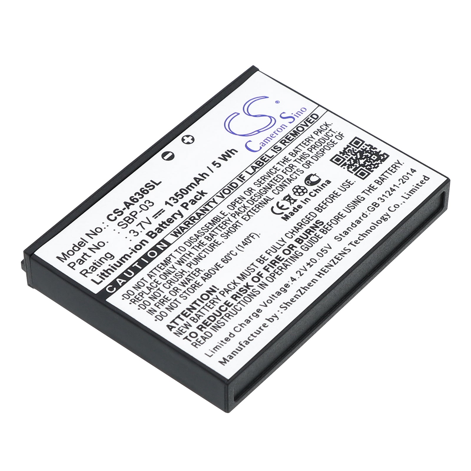 3.7V 1350mAh/5.00Wh Li-ion GPS/Navigator Battery for Asus