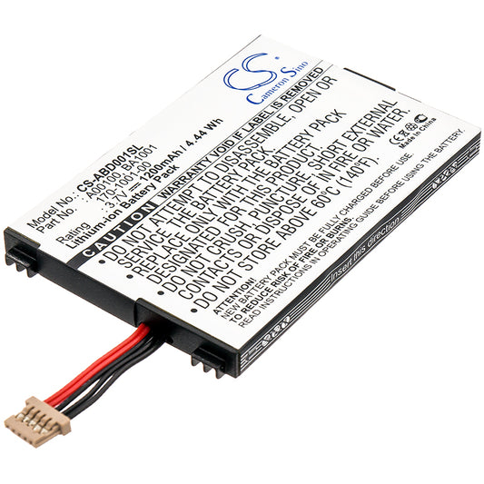 3.7V 1200mAh Li-ion Ebook/eReader Battery for Amazon