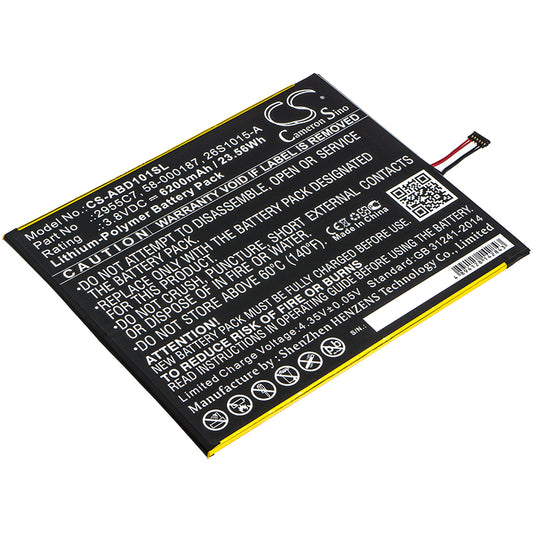 3.8V 6200mAh/23.56Wh Li-Polymer Tablet Battery for Amazon