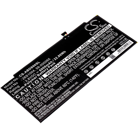 3.8V 6000mAh/22.80Wh Li-Polymer Tablet Battery for Amazon