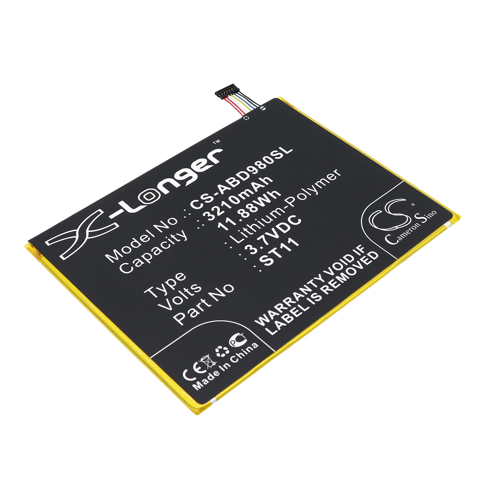3.7V 3210mAh/11.88Wh Li-Polymer Tablet Battery for Amazon