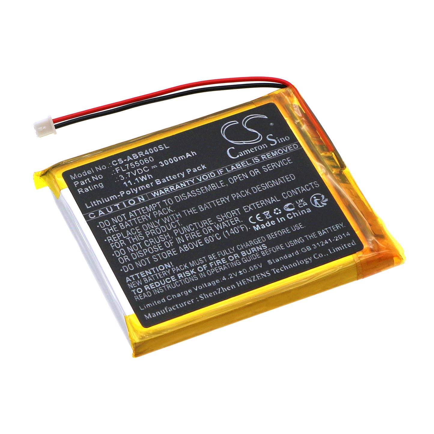 CS-ABR400SL Replacement Battery – Compatible with RG40XX, RG40XXH