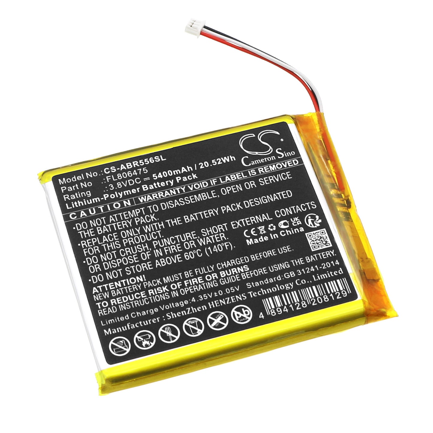 CS-ABR556SL Replacement Battery – Compatible with RG556