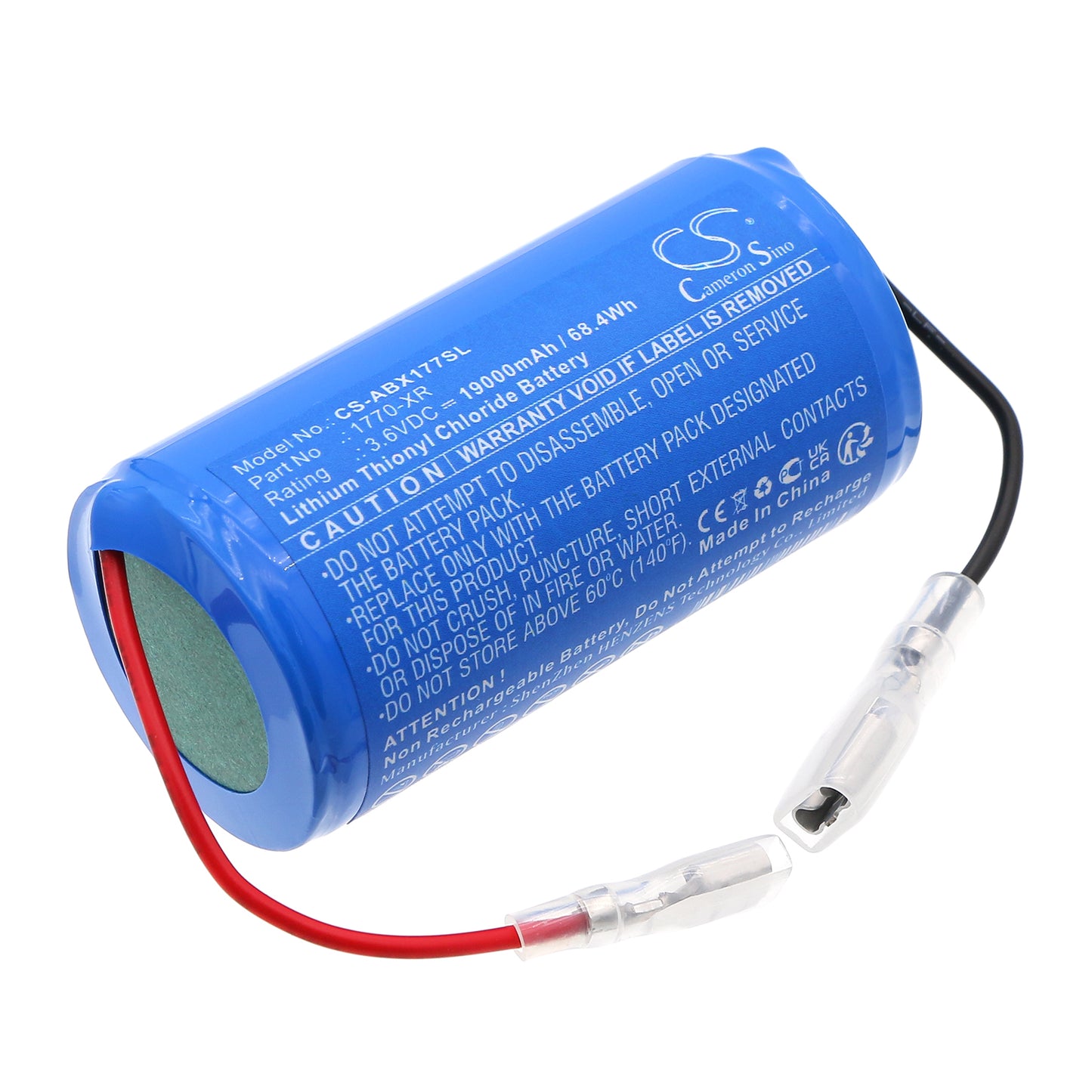 CS-ABX177SL Replacement Battery – Compatible with 1700-XR, 1770-XR, 1775, 1775-ME4, 1775-ME8, 1775-MR4, 1775-MR8, AS-5284-001, Modicon 484, PLC-3, PLC-3/10