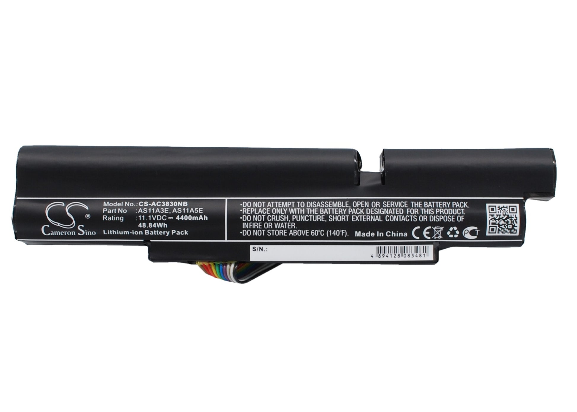 11.1VV 4400mAh/48.84Wh Li-ion Notebook/Laptop Battery for Gateway