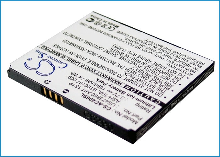 3.7V 1090mAh/4Wh Li-ion Mobile/SmartPhone Battery for Acer