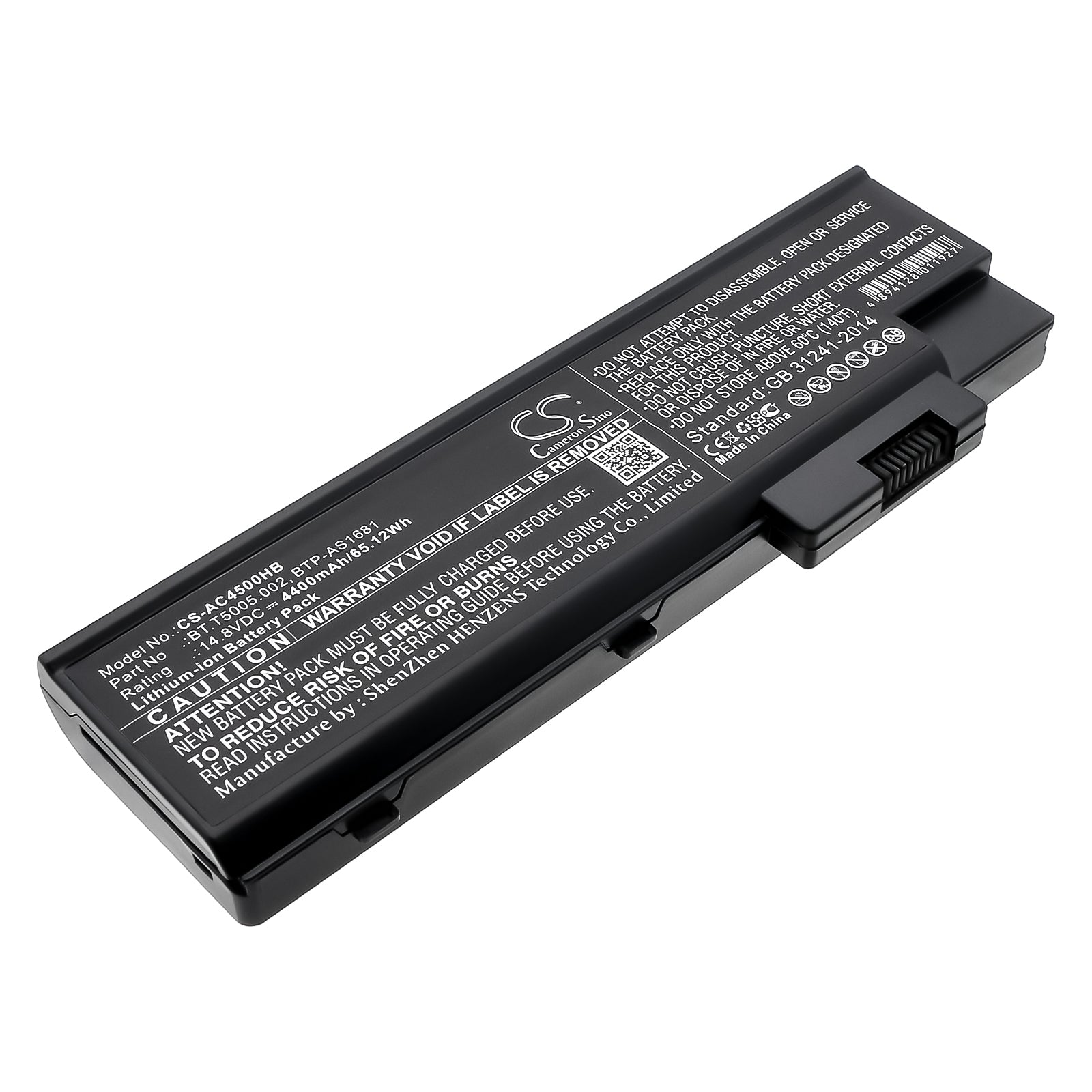 14.8V 4400mAh/65.12Wh Li-ion Notebook/Laptop Battery for Acer