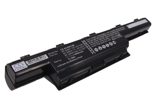 11.1V 6600mAh/73.26Wh Li-ion Notebook/Laptop Battery for Gateway